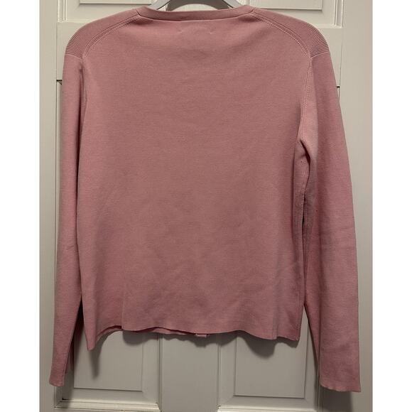 Neiman Marcus Exclusive Silk Cardigan – Women’s M – Pink – 80% Silk - Picture 3 of 5